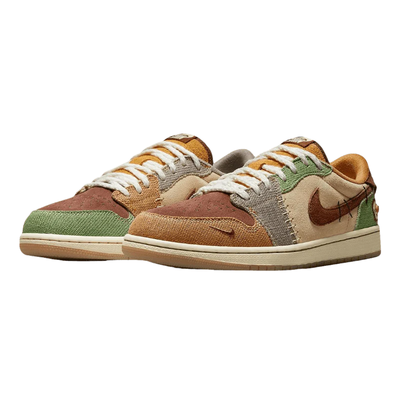 AIR JORDAN 1 LOW VOODOO FLAX UND OIL GREEN