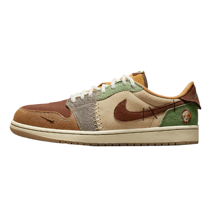 AIR JORDAN 1 LOW VOODOO FLAX UND OIL GREEN