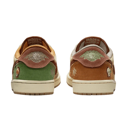 AIR JORDAN 1 LOW VOODOO FLAX UND OIL GREEN