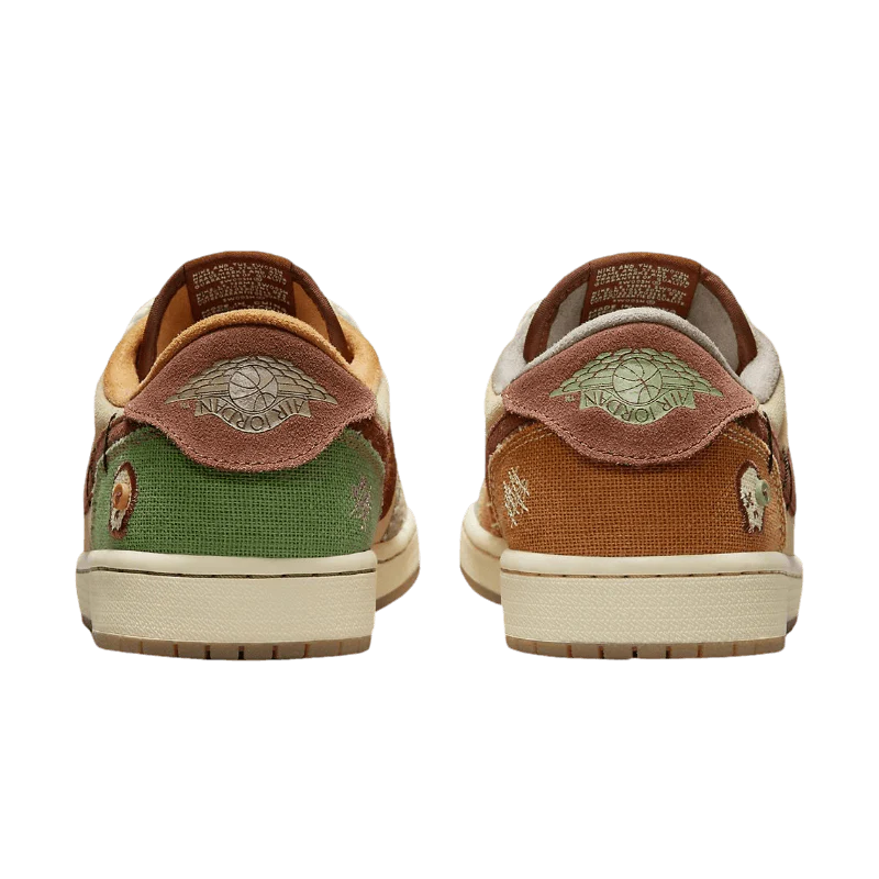 AIR JORDAN 1 LOW VOODOO FLAX UND OIL GREEN