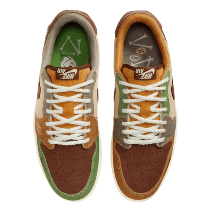AIR JORDAN 1 LOW VOODOO FLAX UND OIL GREEN
