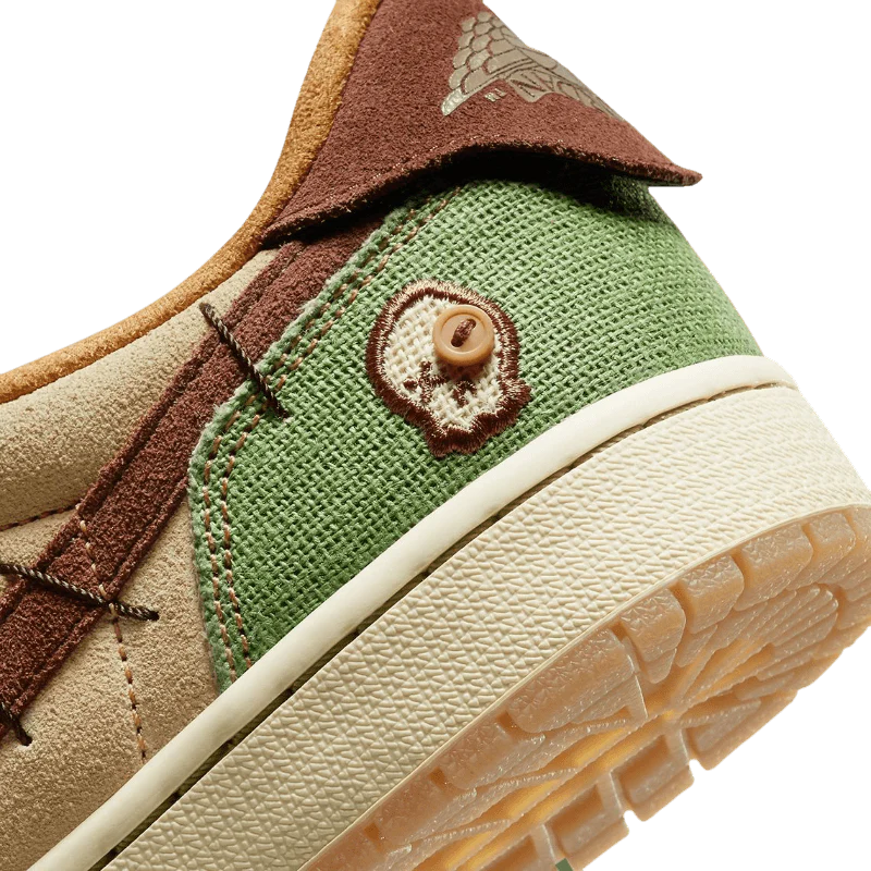 AIR JORDAN 1 LOW VOODOO FLAX UND OIL GREEN