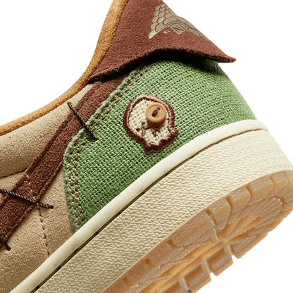 AIR JORDAN 1 LOW VOODOO FLAX UND OIL GREEN